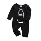 Newborn Baby Rompers Pajama Cotton Cute Letter I Love Daddy and Mummy Long Sleeve rompers Clothes For Baby Kids