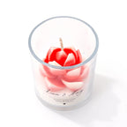AIKUN 8 * 9cm Pink Succulent Glass Aromatherapy Scented Candle with Wooden Cover and Packaging Box in Stock Shipped From the USA Lootquake LLC