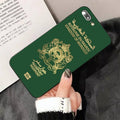 Fashion Passport Phone Case For Iphone 13 8 7 6 6s Plus X 5s Se 2020 Xr 11 12 Pro Xs Max Soft Cover Silicone Bumper Case Stevvex