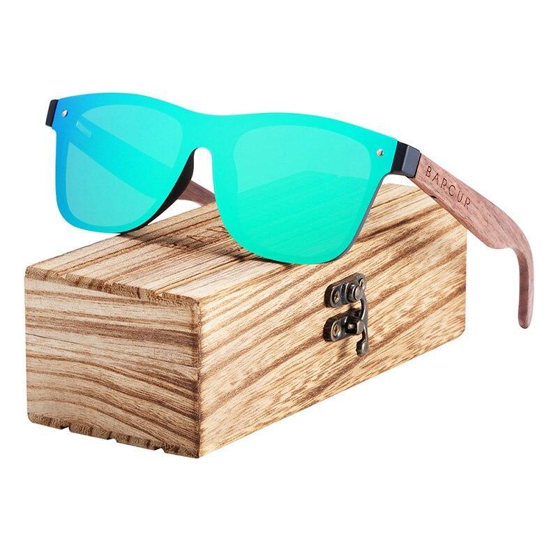 Polarized Black Walnut Wood Sunglasses Men Square Women Sun Glasses UV400 Oculos Gafas Oculos de sol masculino - SJB-DIAMOND ELITES