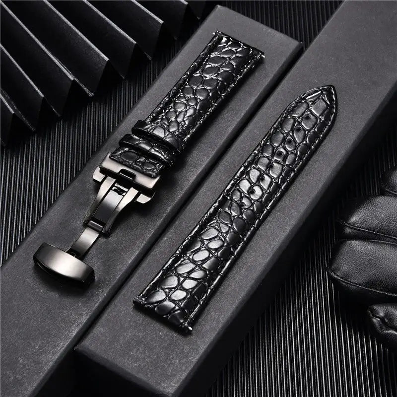 Ticwatch Crocodile Pattern Leather Band - Rugged and Durable - SJB-DIAMOND ELITES