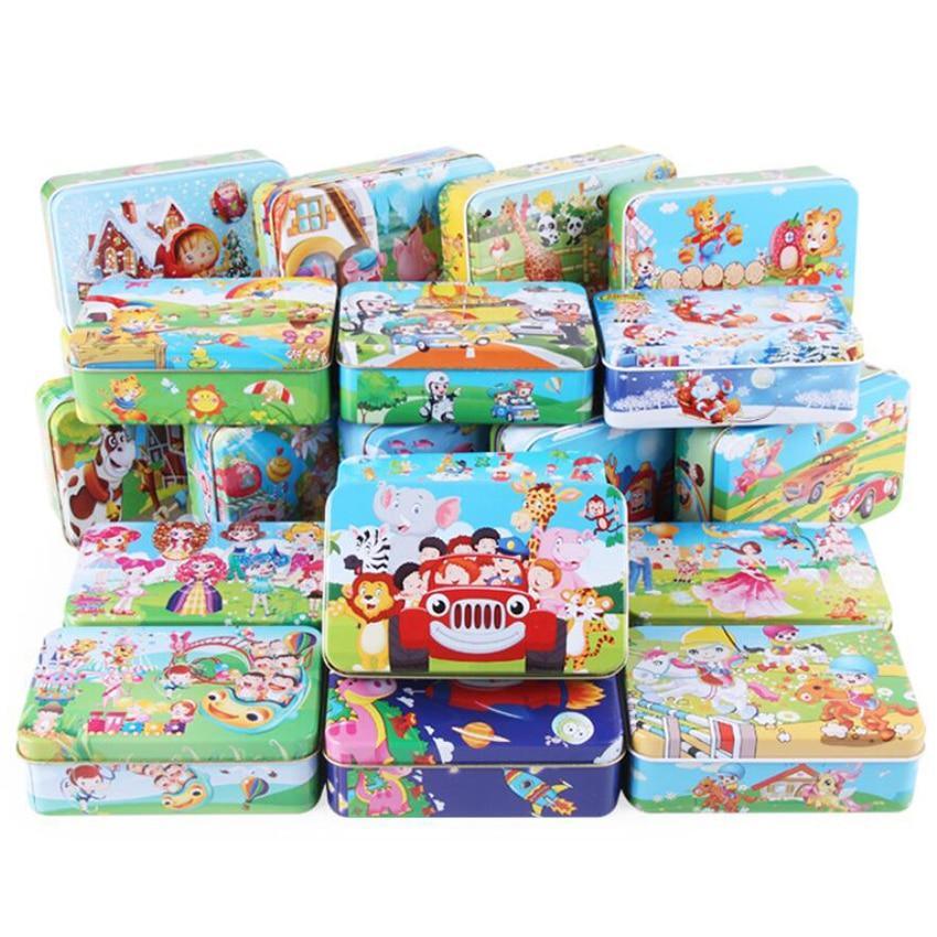New 60 Pieces Wooden Puzzle Kids Toy Cartoon Animal Wooden Puzzles Child Early Educational Learning Toys for Christmas Gift - SJB-DIAMOND ELITES
