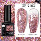 UR SUGAR 7.5ml Nude Glitter Color Gel Nail Polish Winter Warm Color Series Semi-permanent Varnish Professionals Manicure