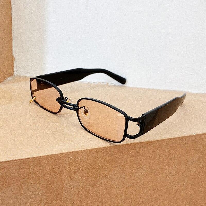 Popular Fashion Small Rectangle Women Luxury Sunglasses Brand Designer Vintage Punk Men Sunglasses Style With Shades UV400 Protection Stevvex