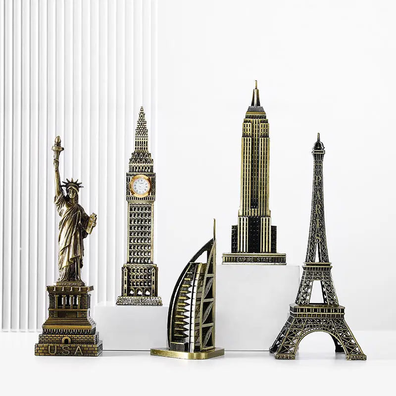 Statue of Liberty Graduation Gift Desktop Creative Home Living Room Decoration Ornaments Room Wine Cabinet Pisa Tower Crafts Lootquake LLC