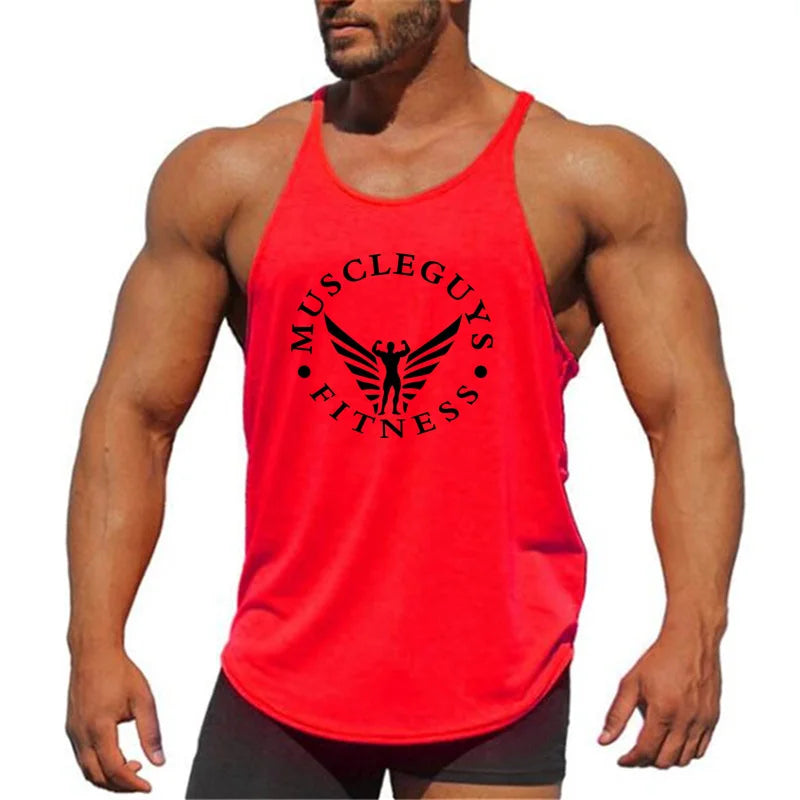 FlexFit Men's Muscle Gym Tank - Sleeveless Sportswear THRIXINE