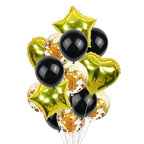 14Pcs Multi Confetti Balloons For Happy Birthday Party Balloons In Several Luxury Variant Helium Ballons For Celebrations for Boy Girls and  Babies party - SJB-DIAMOND ELITES