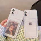 Transparent Mobile Phone Case For iPhone 11 12 13 14Mini case For iphone 11 Pro X XS Max XR 7 8 Plus SE Case Cover Soft Silicone Wallet Card Holder Stevvex