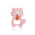 Silicone Raccoon Animal Cartoon Teether  Food Grade Chewable  Teething Toddle Safe For Baby And Perfect Gift For Babies
