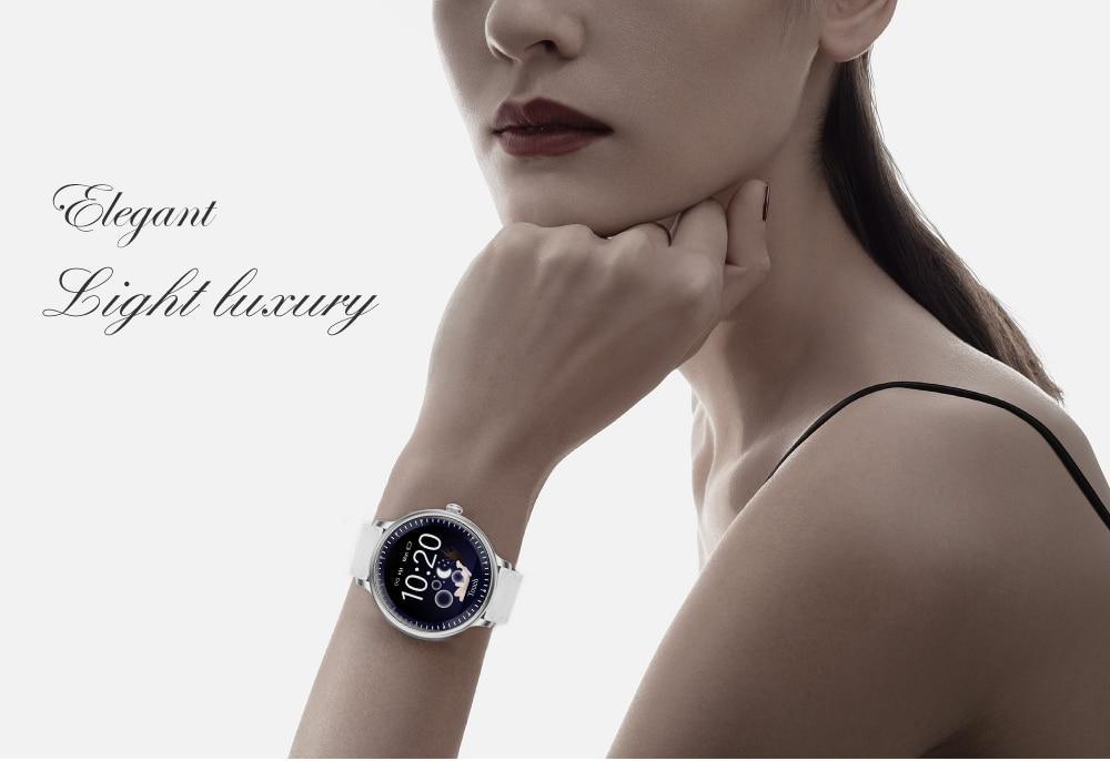Luxury Modern Stylish Women Smart Watch With Round Screen Smartwatch For Girl Woman and Ladies With Heart Rate Monitor Compatible For Android and IOS Sistems - SJB-DIAMOND ELITES