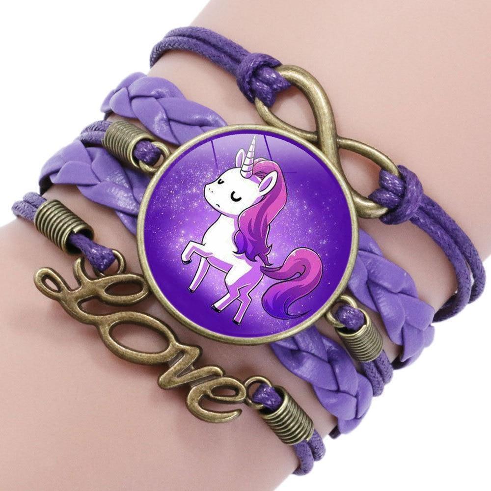 Intereting Unicorn Braided Kids Bracelet for Girls  Friendship Bracelets Jewelry Multi-layer Charm Fashion Bracelet - SJB-DIAMOND ELITES