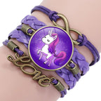 Intereting Unicorn Braided Kids Bracelet for Girls  Friendship Bracelets Jewelry Multi-layer Charm Fashion Bracelet - SJB-DIAMOND ELITES