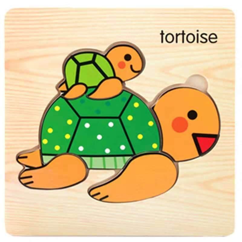 3D Wooden Children Interesting Puzzle Toys With Animals and Cars Exellent Puzzles Intelligence Kids Early Educational Toys For Children - SJB-DIAMOND ELITES