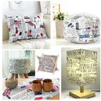 Newspaper Printed Fabric Quilting Cloth Cotton Linen For DIY Sewing Tablecloth Cushion Placemat Storage Bag Handicraft Materials Lootquake LLC