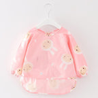 Modern Luxury NEW Baby Cute Cartoon Waterproof Long Sleeve Apron Baby  Feeding Bib for Children Baby and Kids