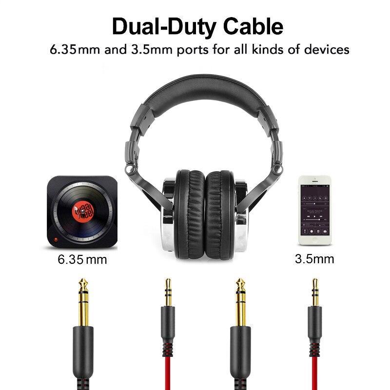 Proffesional Studio Luxury STEVVEX  Headphones Hifi Studio DJ Headphone Wired Monitor Music Gaming Headset Earphone For Phone Computer PC With Mic - SJB-DIAMOND ELITES