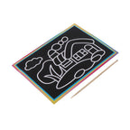 Interesting 10PCS Patterned Scratch Art Paper Magic Painting Paper With Drawing Stick Kids Toy Education Drawing Toys For Children - SJB-DIAMOND ELITES