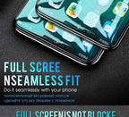 2000D Curved Edge Tempered Glass For iPhone SE 2020 6 6S 7 8 Plus Full Cover Glass on iPhone 11 Pro XS Max X XR Screen Protector Screen Protector No Side Bezel Easy Installation Frame 3X Stronger Screen Protector Stevvex