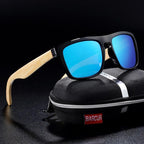 Polarized Bamboo Elegant Wood Sunglasses for Men and Women in Famous Retro Classic Style  Design With UV400 Protection - SJB-DIAMOND ELITES