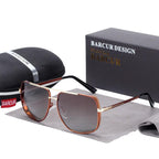 Luxury Elegant Square Polarized Sunglasses Brand Driving Glasses for Men and Boys With UV400 Protection - SJB-DIAMOND ELITES