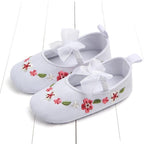 Newborn First Walkers Toddler Shoes Non-slip Baby Girls Kids Floral Shoes Princess Shoes Soft Sole Kids Toddler Infant Boots
