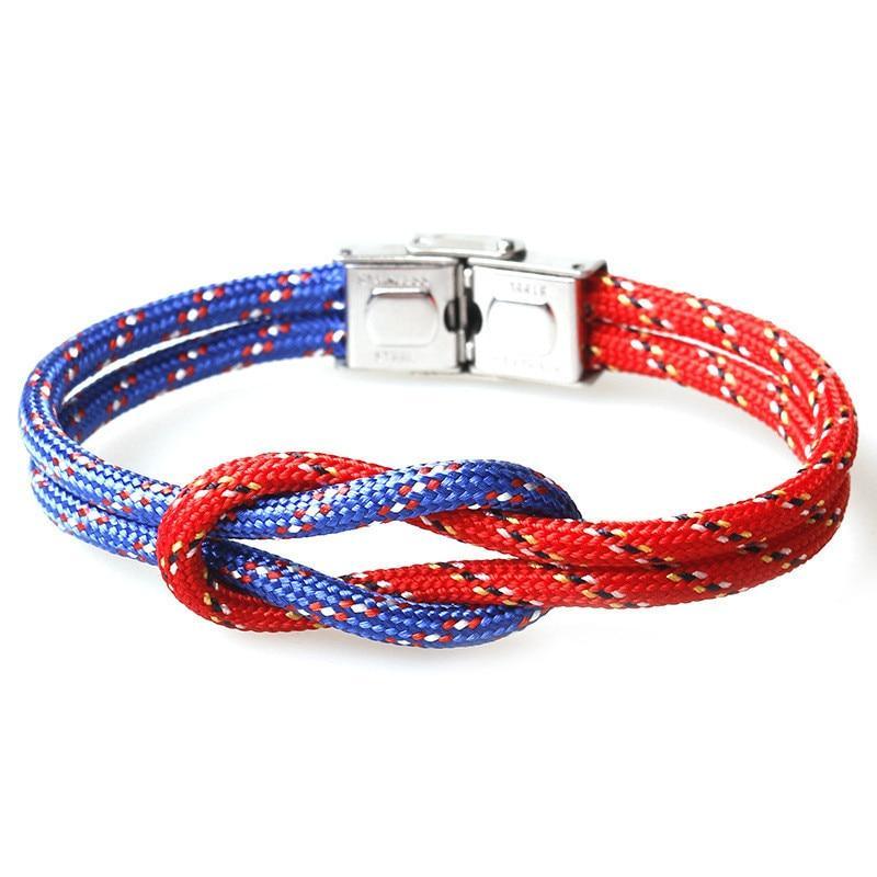 New Elegant Fashion Multi-Layer Concentric Modern Knot Rope Men Anchor Luxury Bracelet Charm Fine Bracelets For Women Fold Over Clasp Navy Style Jewelry - SJB-DIAMOND ELITES