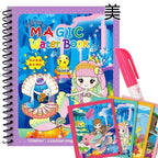 Early Education Montessori Painting Drawing Board For Kids Toys Coloring Book Doodle & Magic Pen Magic Water Drawing Book - SJB-DIAMOND ELITES