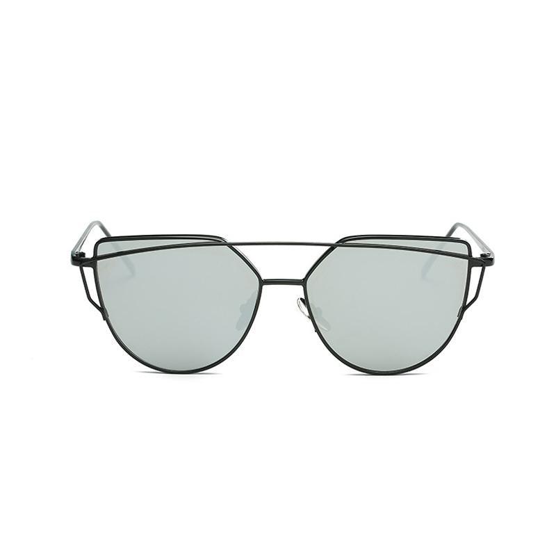 Luxury Vintage Modern Cat Eye Metal High Quality Frame  With Miror Sunglasses For  Women and Lady sunglasses With UV400 Protection - SJB-DIAMOND ELITES