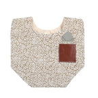 Floral Vintage Newborn Double Side Bibs Boys Girls Waterproof Linen Cotton Saliva Towel