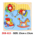 New Hand Grab Board Wooden Puzzle Toys for Children Cartoon Animal Fruit  Kids Baby Early Educational Learning Toy - SJB-DIAMOND ELITES