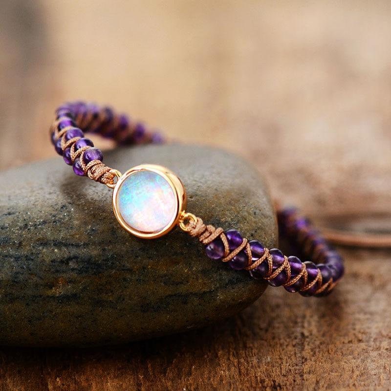 Handmade Luxury Wax  Elegant Bracelet With Stone In Modern Colorful Design For Woman and Ladies - SJB-DIAMOND ELITES