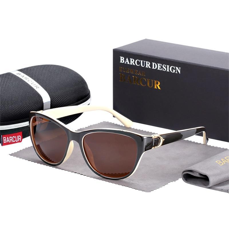 NEW TR90 Ladies and Woman  Gradient Cat Eye Sunglasses Polarized Glasses In Modern Luxury Style and With UV Protection - SJB-DIAMOND ELITES