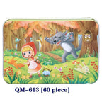 New 60 Pieces Wooden Puzzle Kids Toy Cartoon Animal Wooden Puzzles Child Early Educational Learning Toys for Christmas Gift - SJB-DIAMOND ELITES