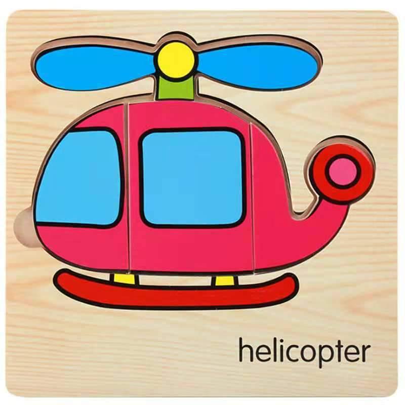 3D Wooden Children Interesting Puzzle Toys With Animals and Cars Exellent Puzzles Intelligence Kids Early Educational Toys For Children - SJB-DIAMOND ELITES