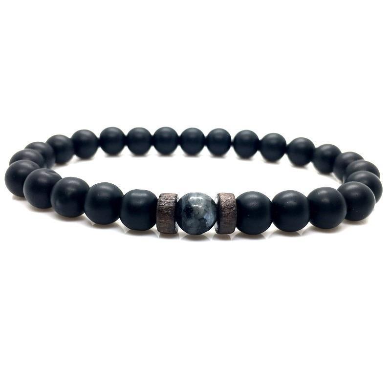 Lava Stone Men Wrist  Bracelet Natural Moonstone Bead Tibetan  Chakra Diffuser Bracelets For Men Jewelry Cool Gifts - SJB-DIAMOND ELITES