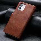 Luxury Leather Case For iPhone 13 11 12 14 Pro Max Mini Wallet Pocket Flip Case Cover Vintage Luxury Genuine Leather Fashion Business Classic Flip Case For Men Stevvex