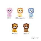 5PCS/SET  Silicone Animal Beads BPA Free Baby Teething Beads Toy For Pacifier Clips New Born Silicone Rodent Tiny Rod Baby Teether For Baby Kids
