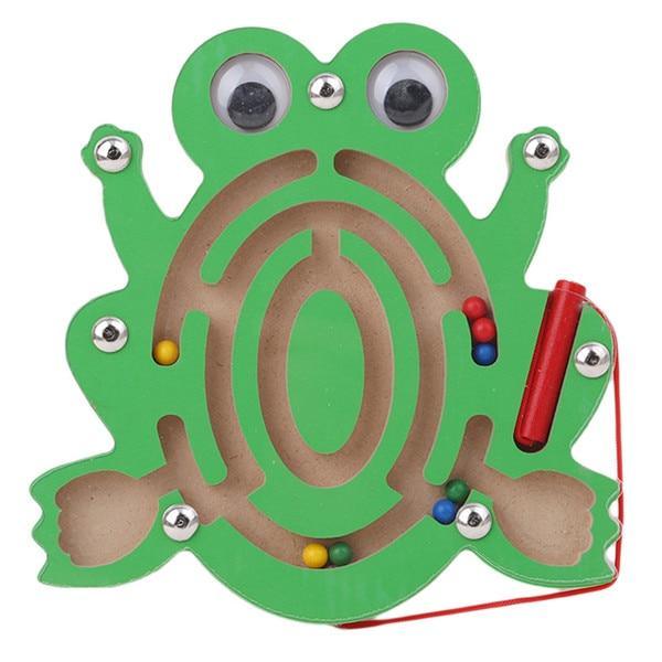 Children Magnetic Maze Toy Kids Wooden Puzzle Game Toy Kids Early Educational Brain Teaser Wooden Toy Intellectual Stevvex Board - SJB-DIAMOND ELITES