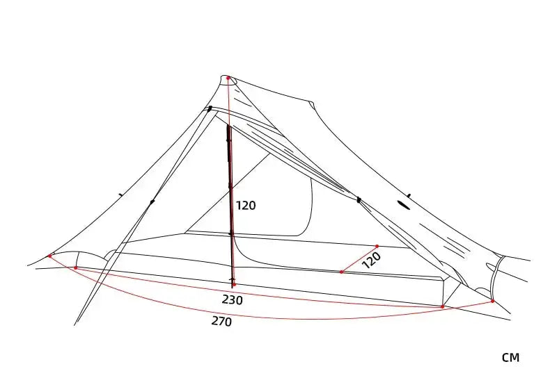 3F UL GEAR LanShan 2 pro 2 Person Outdoor Ultralight Camping Tent 3 Season Professional 20D Nylon Both Sides Silicon Tent