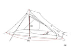 3F UL GEAR LanShan 2 pro 2 Person Outdoor Ultralight Camping Tent 3 Season Professional 20D Nylon Both Sides Silicon Tent