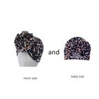 Luxury Mdoern Set 2PCS Baby and Mom Headbands Set Flower Bowknot Newborn Turban Cross-tied Mommy Headband Bow