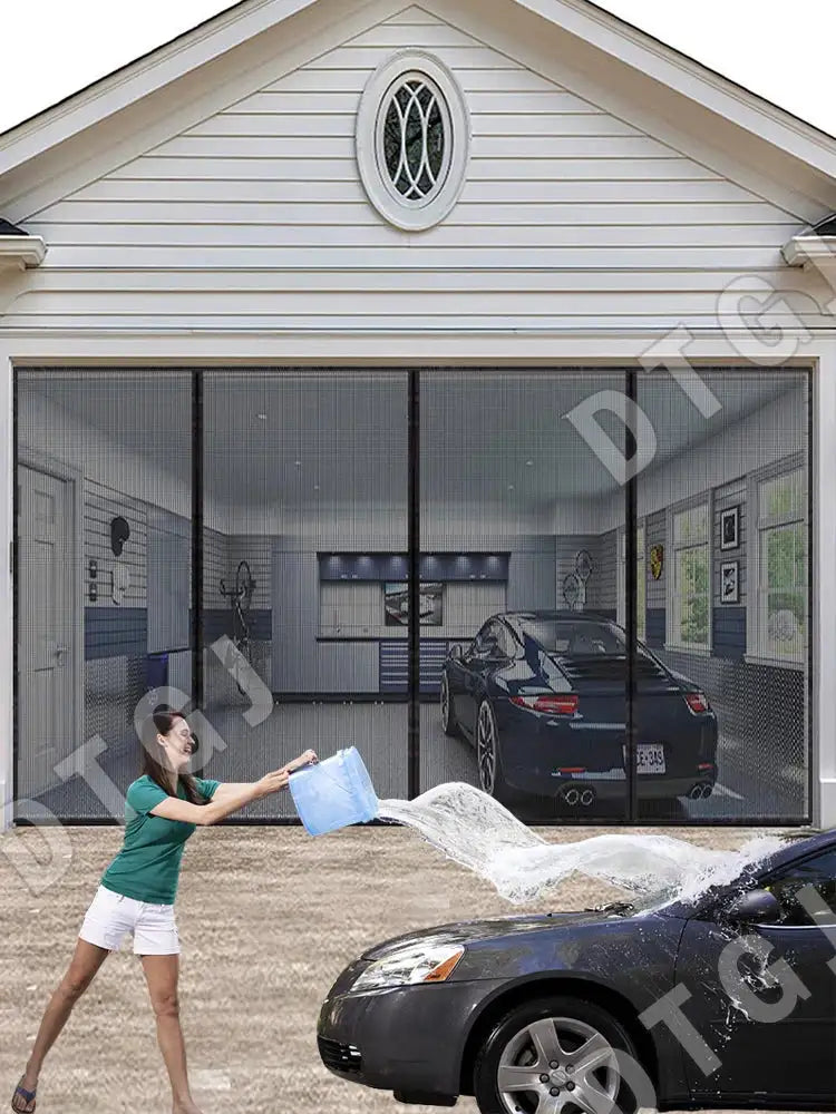 Large Size Magnetic Garage Door Curtain Custom Size Mosquito Net Anti Fly Insect Screen Used in Pavilions Balconies Outdoor Tent