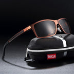 New Classic Square Polarized Sunglasses Men Aluminium Driving Sun glasses Shades For Men and Boys With UV400 Protection - SJB-DIAMOND ELITES