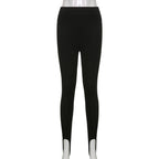 Elegant High Waist Cotton Fitness Basic Pants Casual Spring New Female Skinny Leggings Women Seamless Fitness Leggings Women Seamless Push Up Leggings Workout Pants Breathable Pants Stevvex
