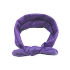 Baby Solid Bowknot Hairband Cute Soft Head Elastic Headband Princess Cute Headband Headwear Hair Accessories For Girls