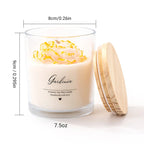 AIKUN Luxury Succulents Candles Glass Flower Bouquet Fragrance Aroma Soy Wax Wolfberry & Tarocco Blood Orange Scented Candle Lootquake LLC