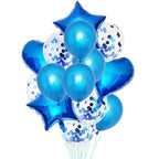 14Pcs Multi Confetti Balloons For Happy Birthday Party Balloons In Several Luxury Variant Helium Ballons For Celebrations for Boy Girls and  Babies party - SJB-DIAMOND ELITES