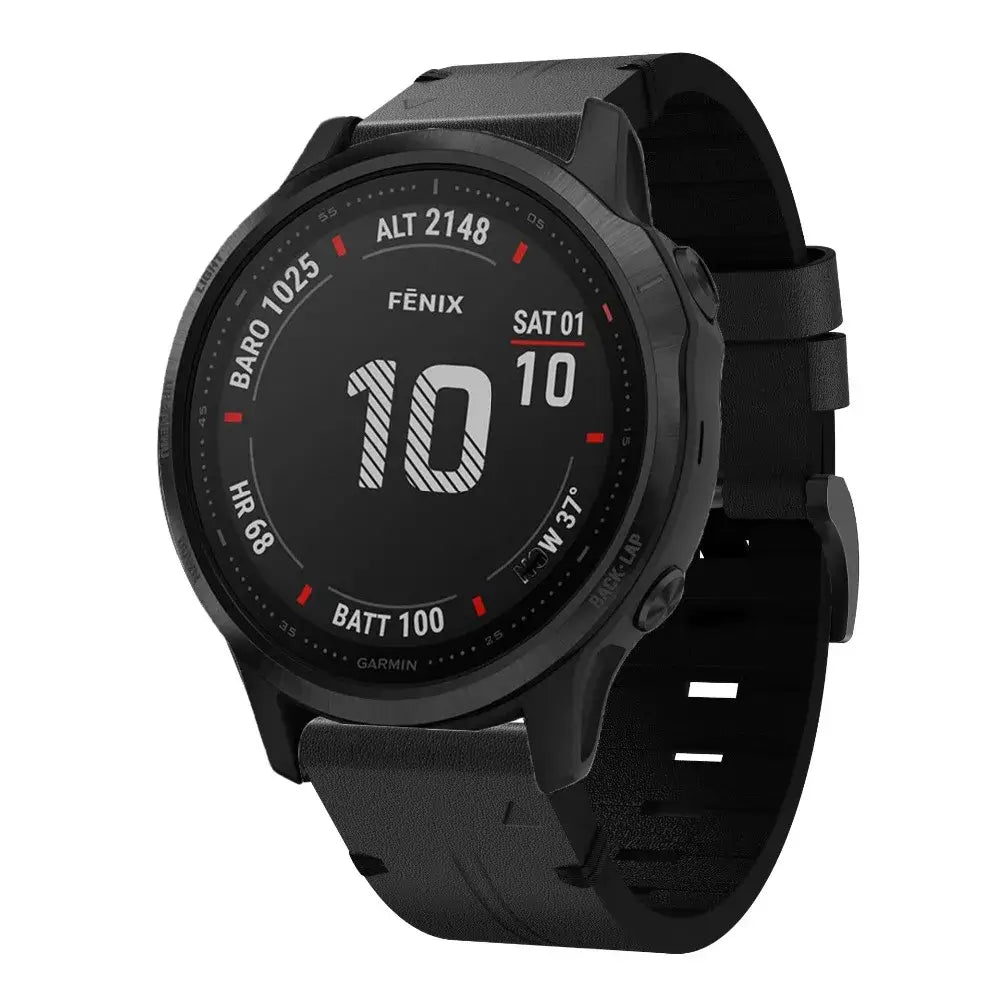 Garmin Soft Leather Band - QuickFit Stylish Upgrade - SJB-DIAMOND ELITES