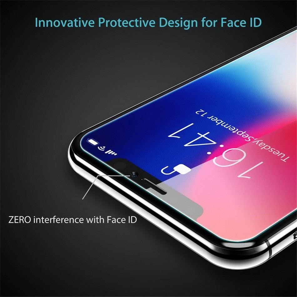 3PCS 9H Tempered Glass For iPhone 14 13 12 11Pro Max 7 8 Plus Screen Protector For iPhone XS Max XR 12mini Protective Glass Film Premium Tempered Glass Screen Protector for iPhone Stevvex
