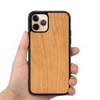 Vintage Wooded Back Case For iPhone 14 13 Mini 12 SE XR X S Max 8 7 Plus Genuine Bamboo Wooden Hard Phone case iPhone 11 Pro Max Strong Hard Protective Case For iPhone
